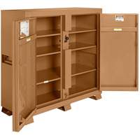 Model 109 Jobsite Cabinet with Padlock, Steel, 47.5 Cubic Feet, Tan M & M Nord Ouest Inc