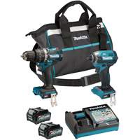 Ensemble doutils sans fil 40?Vmax XGT &agrave; moteur sans balais : visseuse &agrave; chocs et perceuse-visseuse &agrave; percussion, Lithium-ion, 40 V M & M Nord Ouest Inc