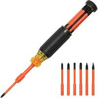 Tournevis isol&eacute; &agrave; blocage automatique 6-en-1, 9-1/2" lo, Prise Coussin&eacute;e M & M Nord Ouest Inc