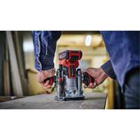 Professional Cordless Compact Router with Fixed Base & Plunge Base (Tool Only) M & M Nord Ouest Inc