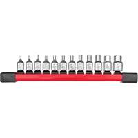 Jeu de douilles longues &agrave; embouts SAE, Hexagonale, Prise 1/4", 12 mr M & M Nord Ouest Inc