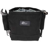 Phantom Collection Nut & Bolt Bag with 2 Sleeves, Canvas, 3 Pockets, Black M & M Nord Ouest Inc