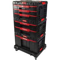 Socle roulant Arx avec jeu de roulettes pivotantes 4 mcx, 23-1/10" x 15" x 22-1/2", Noir M & M Nord Ouest Inc