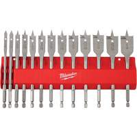 Flat Boring Bit Set, 13 Pieces, High Carbon Steel M & M Nord Ouest Inc