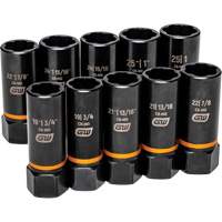 Jeu de douilles d'extraction Bolt Biter, 10 Mcx, Chocs, Prise de 1/2", Profond M & M Nord Ouest Inc