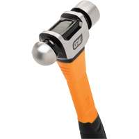Ball Pein Hammer, 16 oz. Head Weight, Plain/Polished Face, Fibreglass Handle M & M Nord Ouest Inc