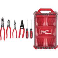Dipped Grip Pliers, Wire Stripper & Cushion Grip Screwdrivers Set with PACKOUT Organizer M & M Nord Ouest Inc