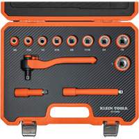 Insulated Ratchet & Socket Set with Case, 1000 V, 12 Pcs M & M Nord Ouest Inc