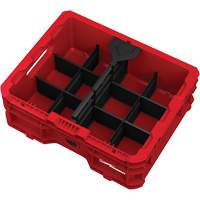 Bac &agrave; profil bas PACKOUT, 15" x 18-5/8" x 6-5/8", Noir/Rouge M & M Nord Ouest Inc