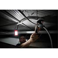 Rechargeable Low-Profile Magnetic Task Light, LED, 100/250/500 Lumens, Plastic/Aluminum Housing M & M Nord Ouest Inc