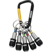 Jeu de porte-embouts avec anneau porte-cl&eacute;s 5 morceaux M & M Nord Ouest Inc