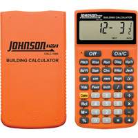 High-Visibility Orange Building Calculator with Rugged Case M & M Nord Ouest Inc