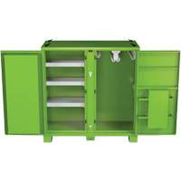 Armoire de rangement d'&eacute;PI sur place, Acier, Vert lime haute visibilit&eacute; M & M Nord Ouest Inc