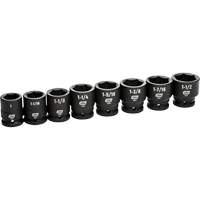 Jeu de douilles SAE &agrave; 6 pans, 8 Mcx, Chocs, Prise de 3/4" M & M Nord Ouest Inc