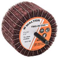 Meule &agrave; lamelles abrasives Two-In-One M & M Nord Ouest Inc