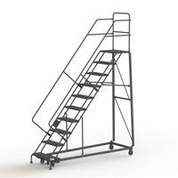 &eacute;chelles robustes en angle de s&eacute;curit&eacute;, 10 marches, Perfor&eacute;, Inclinaison 50°, Hauteur 100" M & M Nord Ouest Inc
