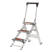 Safety Stepladder with Bar & Tray, 2.2', Aluminum, 300 lbs. Capacity, Type 1A M & M Nord Ouest Inc
