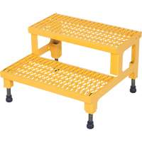 Plate-forme ajustable Step-Mate, 2 marche(s), 23-13/16" la x 22-7/8" lo x 15-1/4" h, Capacit&eacute; 500 lb M & M Nord Ouest Inc