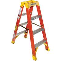 Twin Step Ladder, Fibreglass, 300 lbs. Capacity, 4' VD519 | M & M Nord Ouest Inc