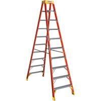 Twin Step Ladder, Fibreglass, 300 lbs. Capacity, 10' VD523 | M & M Nord Ouest Inc