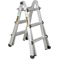 Telescoping Multi-Position Ladder, 2.916' - 9.75', Aluminum, 300 lbs., CSA Grade 1A VD689 | M & M Nord Ouest Inc