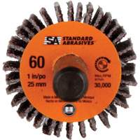 Meule &agrave; lamelles Standard Abrasives, Oxyde d'aluminium, Grain 60, 1" x 1" x 1/4" M & M Nord Ouest Inc