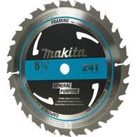 Carbide-Tipped Circular Framing Saw Blade, 8-1/4", 24 Teeth, Wood Use M & M Nord Ouest Inc