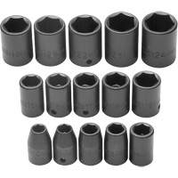 Jeu de douilles, Chocs, Prise 1/2", 6 pans M & M Nord Ouest Inc