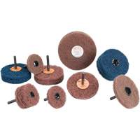 Standard Abrasives Buff & Blend Wheel, 3" Dia. x 1/4" W, 1/4" Arbor, Aluminum Oxide M & M Nord Ouest Inc