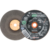 FLEXCUT MILL SCALE Grinding Wheel, 4-1/2", 36 Grit, Aluminum Oxide, 5/8"-11, 13300 RPM, Type 29 M & M Nord Ouest Inc
