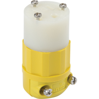 Industrial Straight Blade Connector, 5-15P, Nylon M & M Nord Ouest Inc