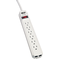 Protect-It Surge Suppressors, 6 Outlets, 720 J, 1800 W, 4' Cord M & M Nord Ouest Inc