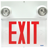 Stella Combination Signs - Exit, LED, Hardwired, 12-1/8" L x 12-1/2" W, English XB929 | M & M Nord Ouest Inc