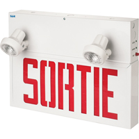 Enseignes/lampes combin&eacute;es Stella - Sortie, DEL, &agrave; raccordement fixe, 17-1/2" lo x 12-1/2" la, Français M & M Nord Ouest Inc