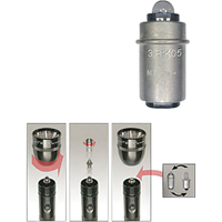 Lampes de poche Mini, DEL, 97 lumens, Piles AA M & M Nord Ouest Inc