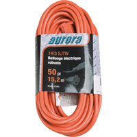 Cordon rallonge en vinyle, Ext&eacute;rieur, SJTW, AWG 14/3, 15 A, 50' M & M Nord Ouest Inc
