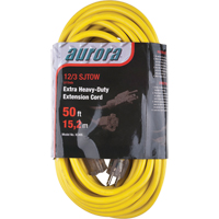 Cordon rallonge en vinyle avec indicateur lumineux, Ext&eacute;rieur, SJTOW, AWG 12/3, 15 A, 50' M & M Nord Ouest Inc
