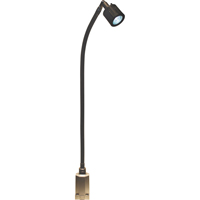 Lampe &agrave; col-de-cygne &agrave; flux &eacute;lev&eacute; de la s&eacute;rie LS, 5 W, DEL, Col 27", Noir M & M Nord Ouest Inc