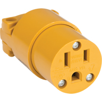 PVC Grounding Connector, 5-15R, Plastic XE673 | M & M Nord Ouest Inc