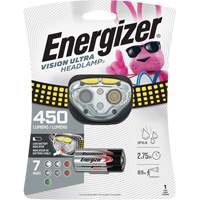 Lampe frontale industrielle Vision Ultra, DEL, 450 lumens, 2 hres de fonctionnement, piles AAA M & M Nord Ouest Inc