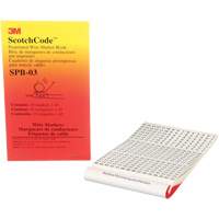 Livret d'étiquettes pour le marquage de fils préimprimées ScotchCode<sup>MC</sup> XH305 | M & M Nord Ouest Inc