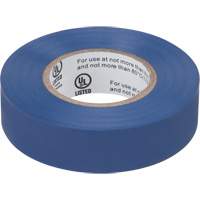 Electrical Tape, 19 mm (3/4") x 18 M (60'), Blue, 7 mils XH385 | M & M Nord Ouest Inc