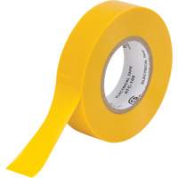 Electrical Tape, 19 mm (3/4") x 18 M (60'), Yellow, 7 mils XH387 | M & M Nord Ouest Inc