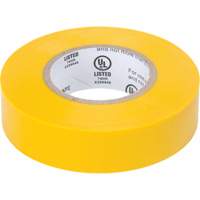 Electrical Tape, 19 mm (3/4") x 18 M (60'), Yellow, 7 mils XH387 | M & M Nord Ouest Inc