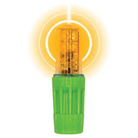 Lampe &agrave; DEL tr&egrave;s lumineuse Rocket II pour les fouets d'avertissement style &agrave; douille 1156, Clignotement, Ambr&eacute;e M & M Nord Ouest Inc
