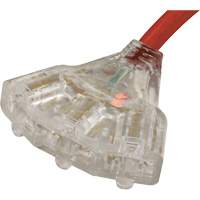 Rallonge pour g&eacute;n&eacute;ratrice avec triple fiche, STW, AWG 10, 3 prise(s), 25' M & M Nord Ouest Inc