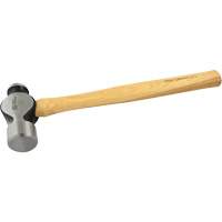 Ball Pein Hammer, 48 oz. Head Weight, Plain Face, Wood Handle M & M Nord Ouest Inc