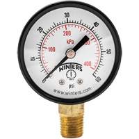 Economy Pressure Gauge, 2" , 0 - 60 psi, Bottom Mount, Analogue YB875 | M & M Nord Ouest Inc